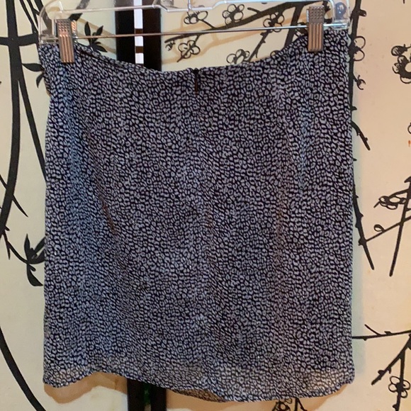 Zara Black/White Animal Print W/Gold Stripes Mini Skirt Embellished WBelt Scarf - Picture 12 of 16